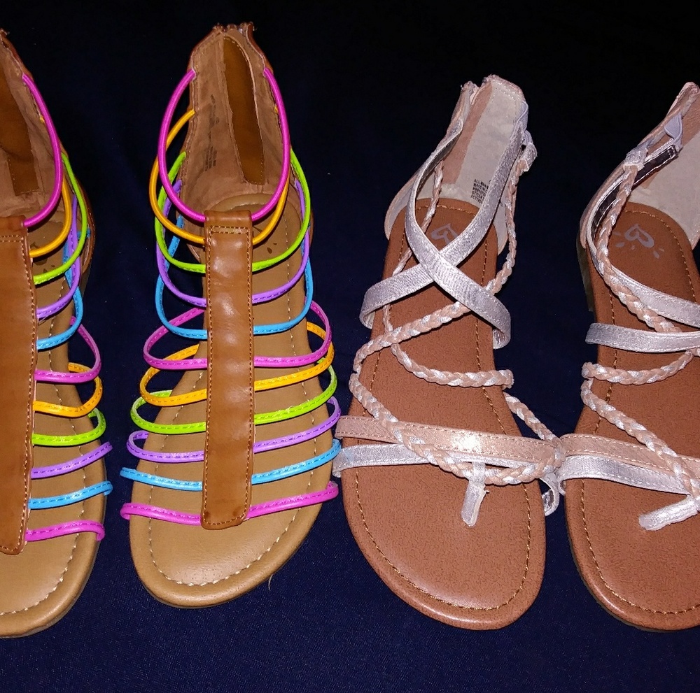 size 5 Justice sandles